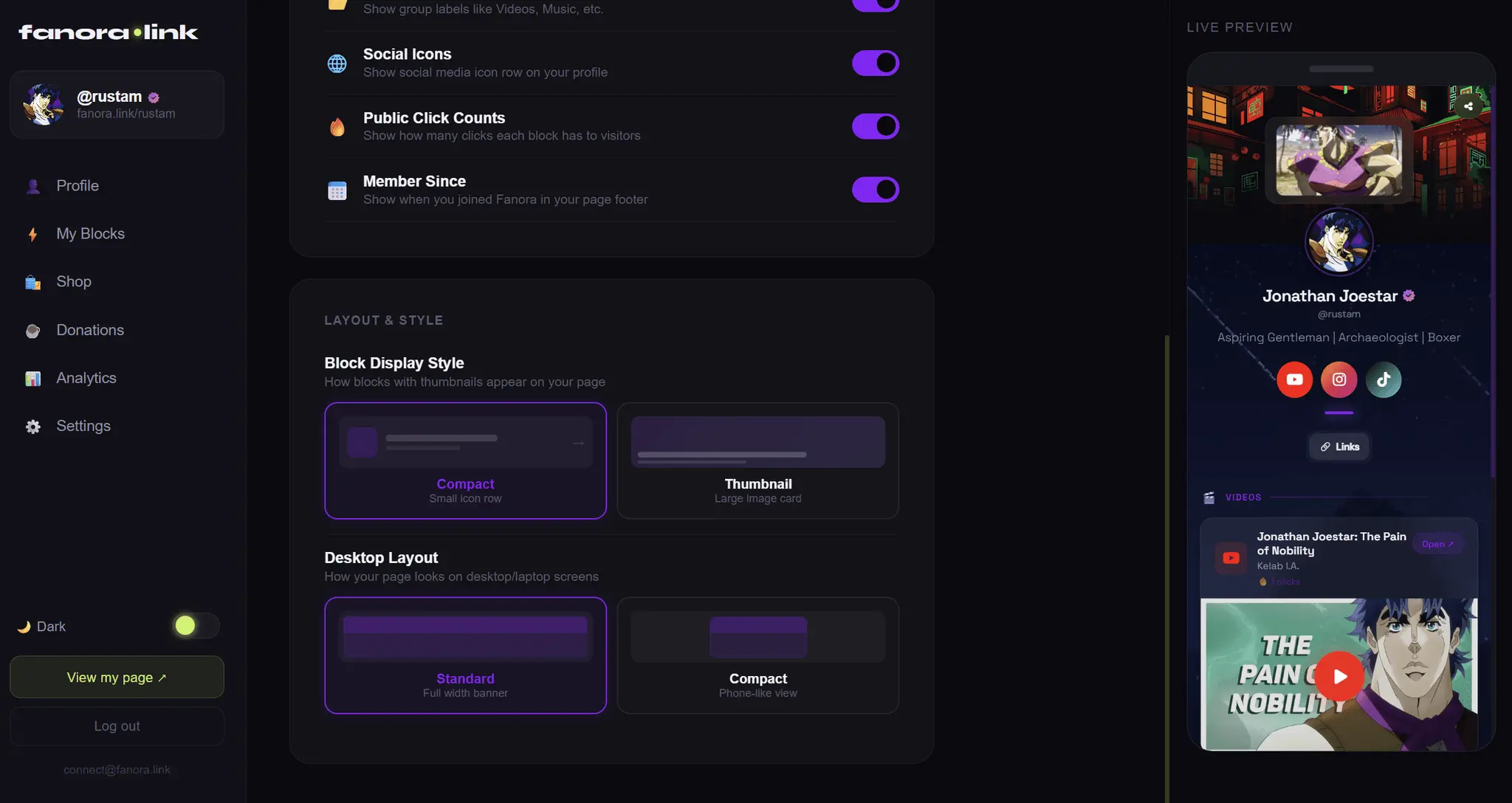 Screenshot 3 of Fanora.link