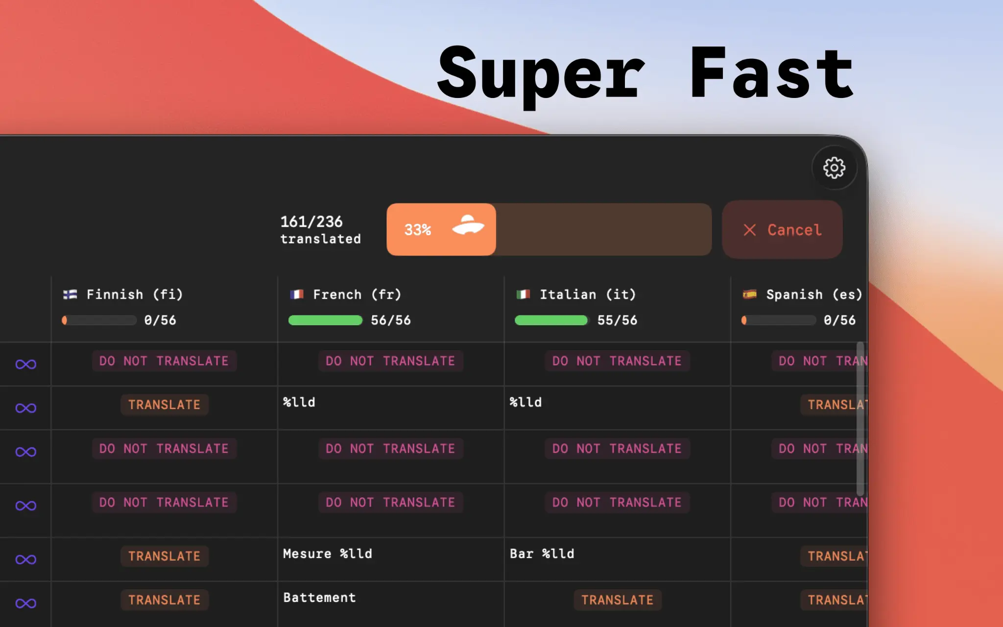 Screenshot 4 of AppUFO – Localize your iOS App with AI