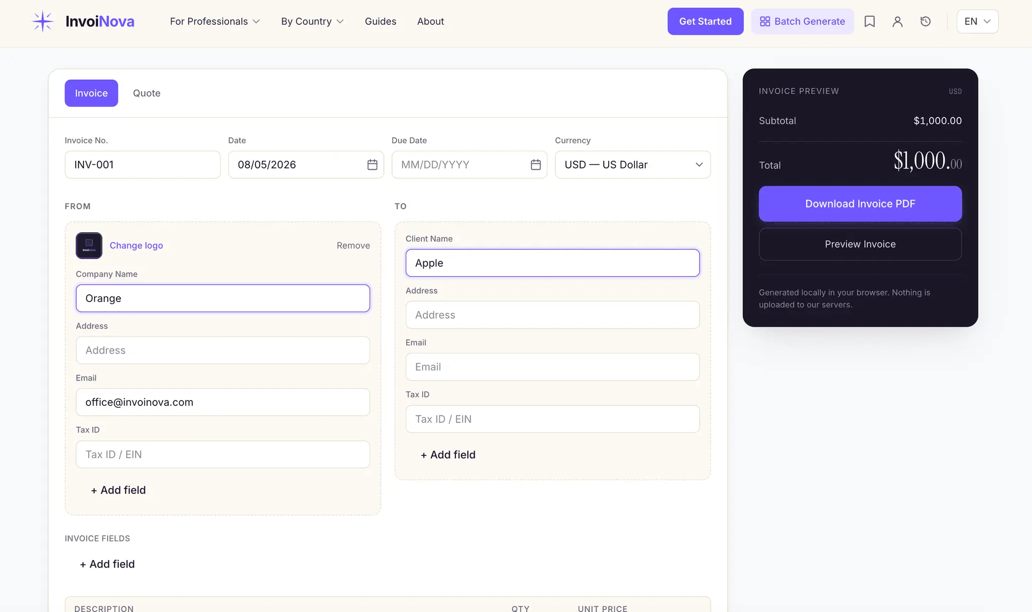 Screenshot 3 of InvoiNova