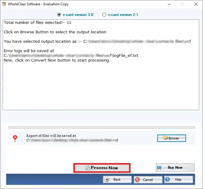 Screenshot 2 of Softaken Merge vCard