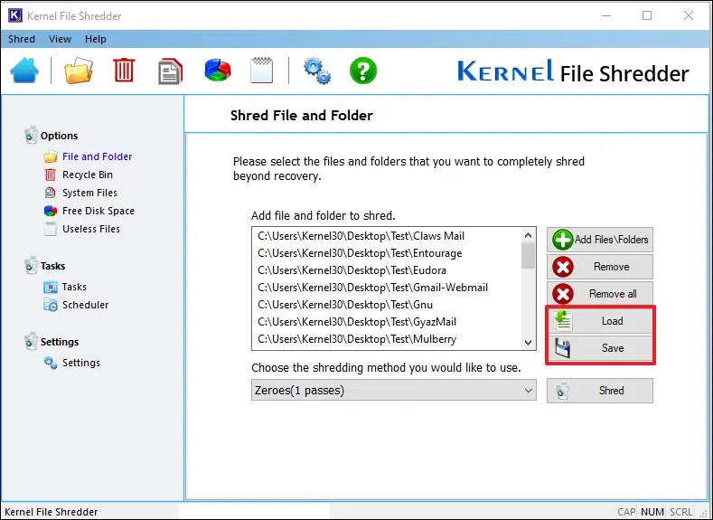 Screenshot 9 of Kernel File Shredder