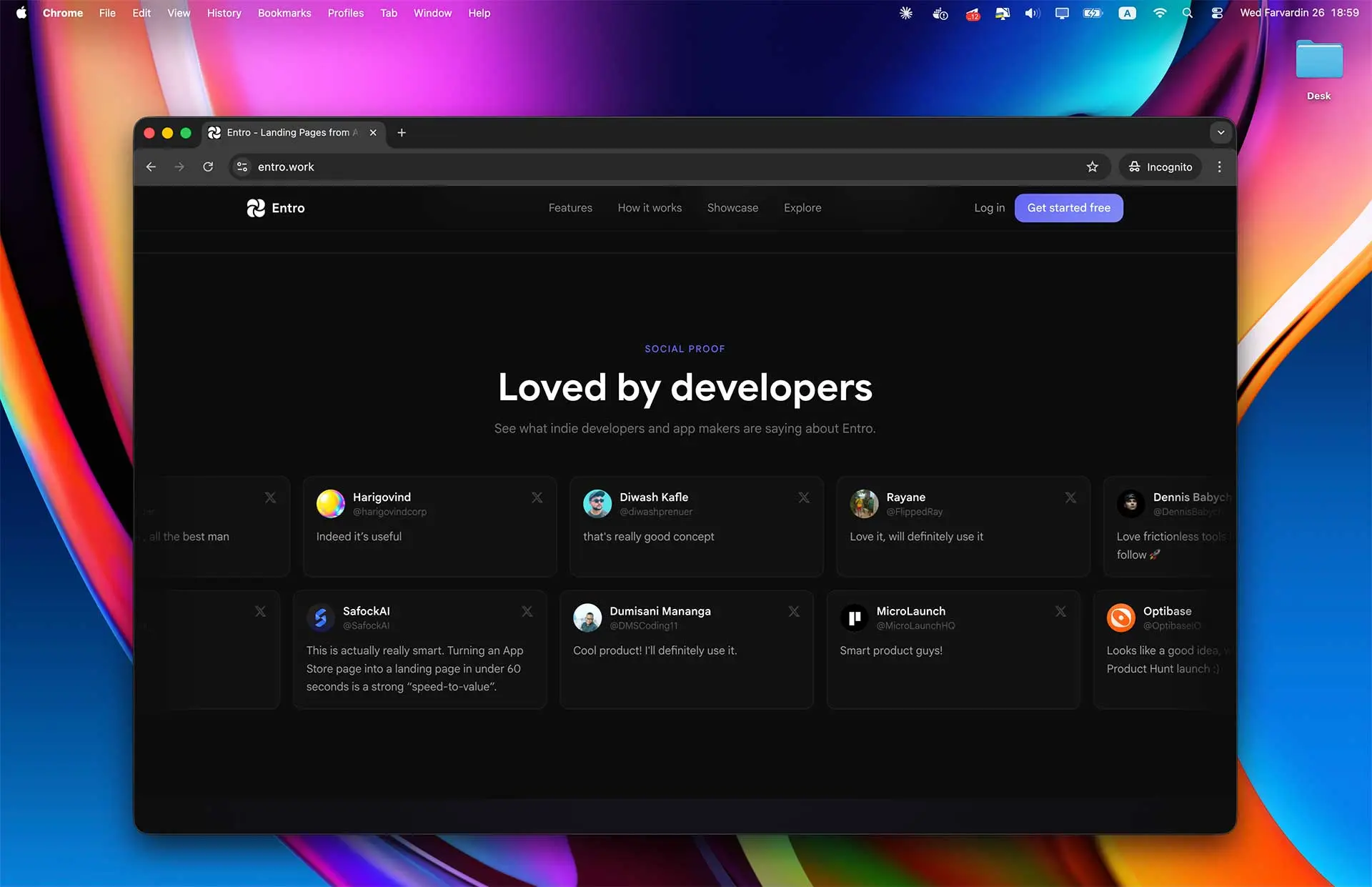 Screenshot 3 of Entro - Turn App Store page into your be