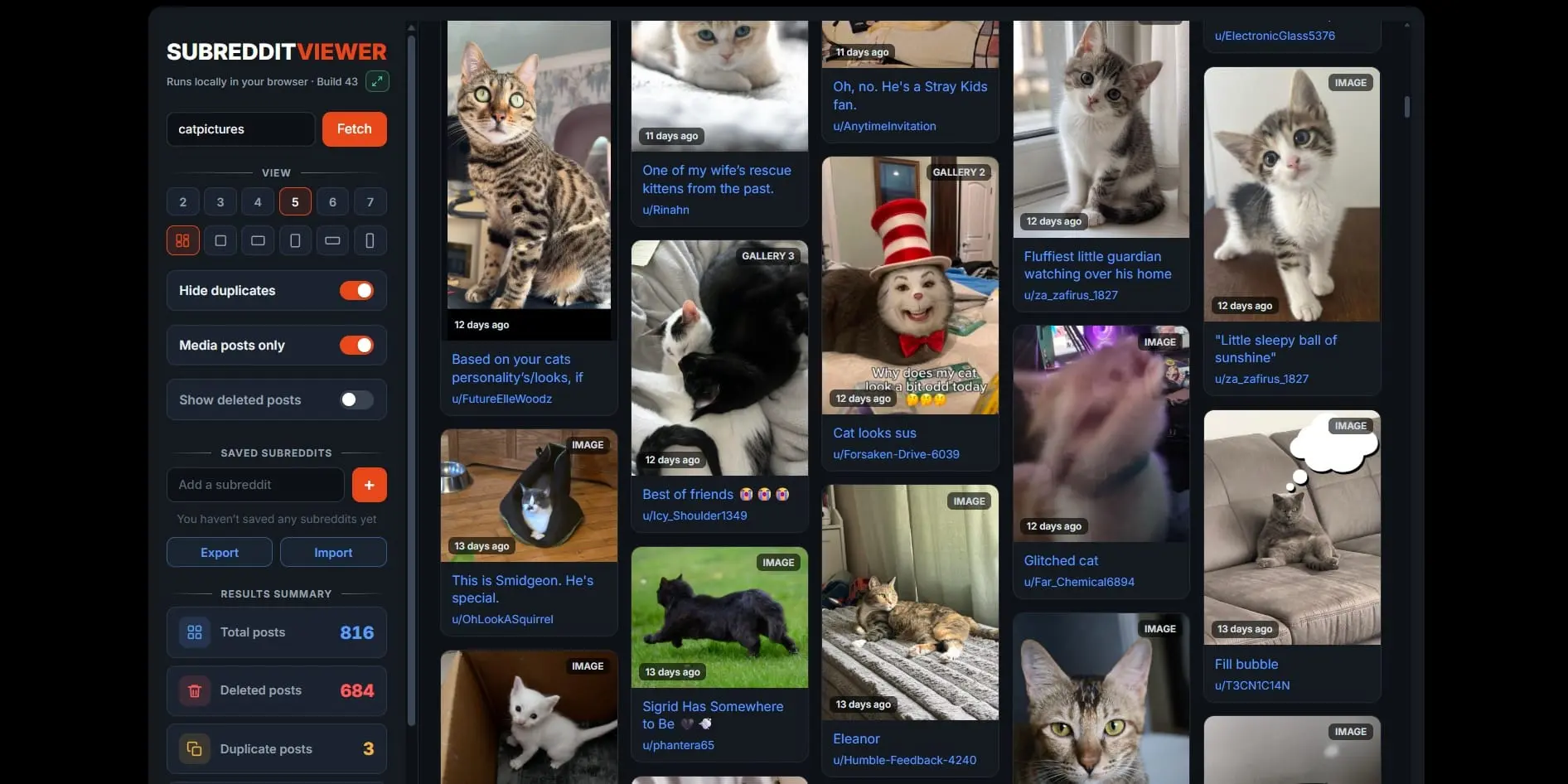 Screenshot 2 of Subreddit Gallery Viewer