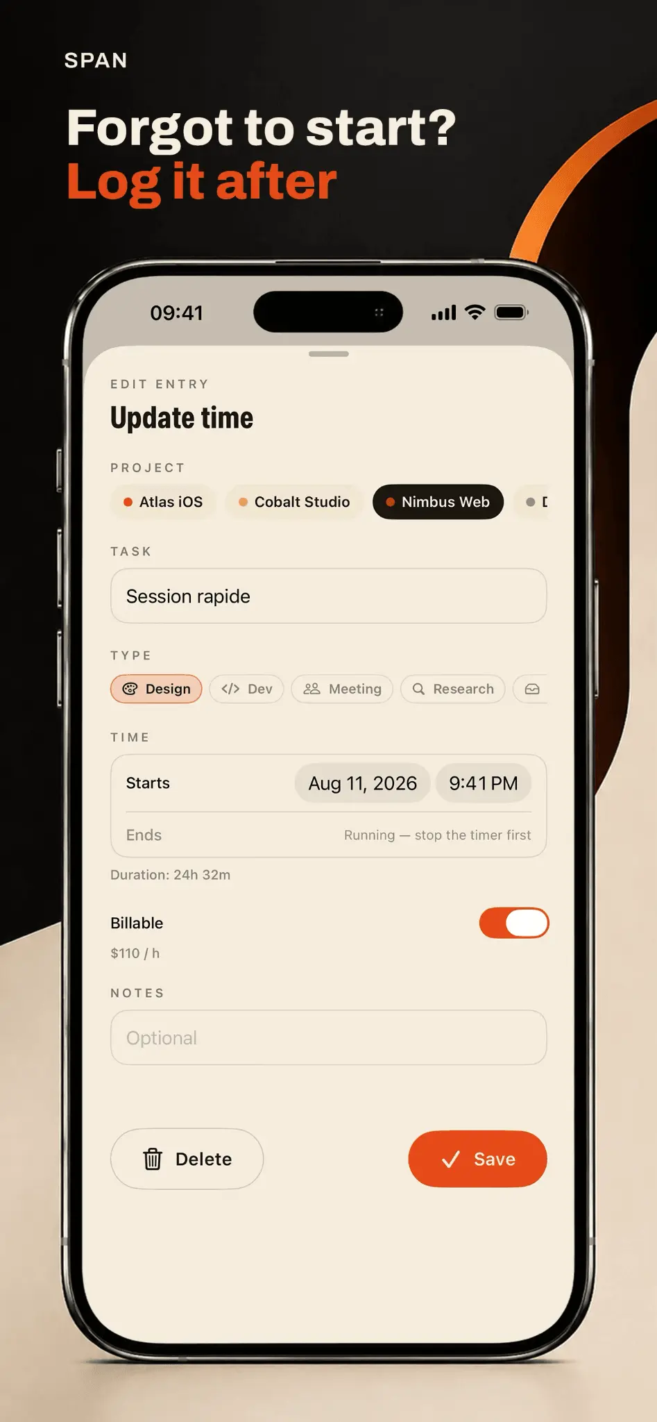 Screenshot 8 of Span - Time tracker & timesheet
