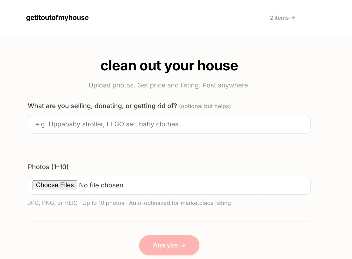 Screenshot 1 of GetItOutOfMyHouse