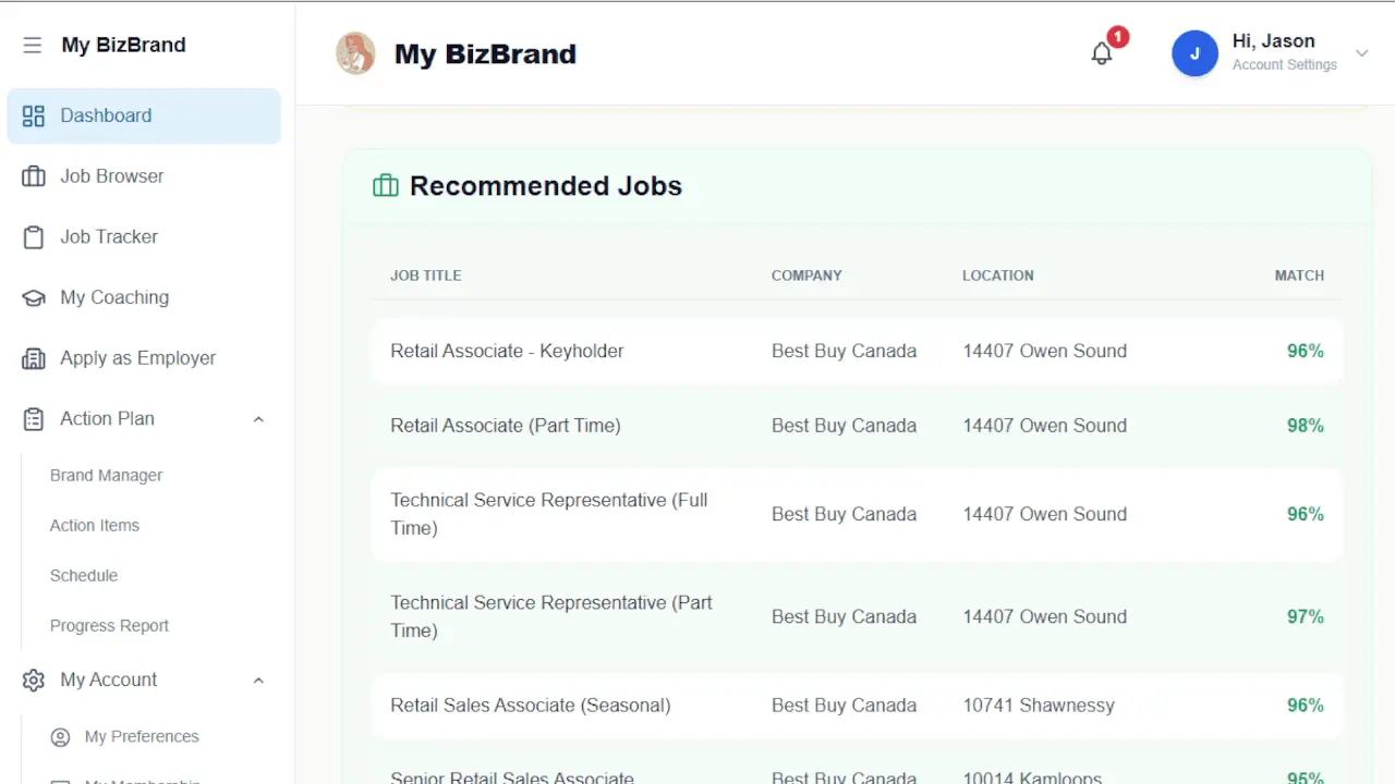 Screenshot 1 of BuildMyBizBrand
