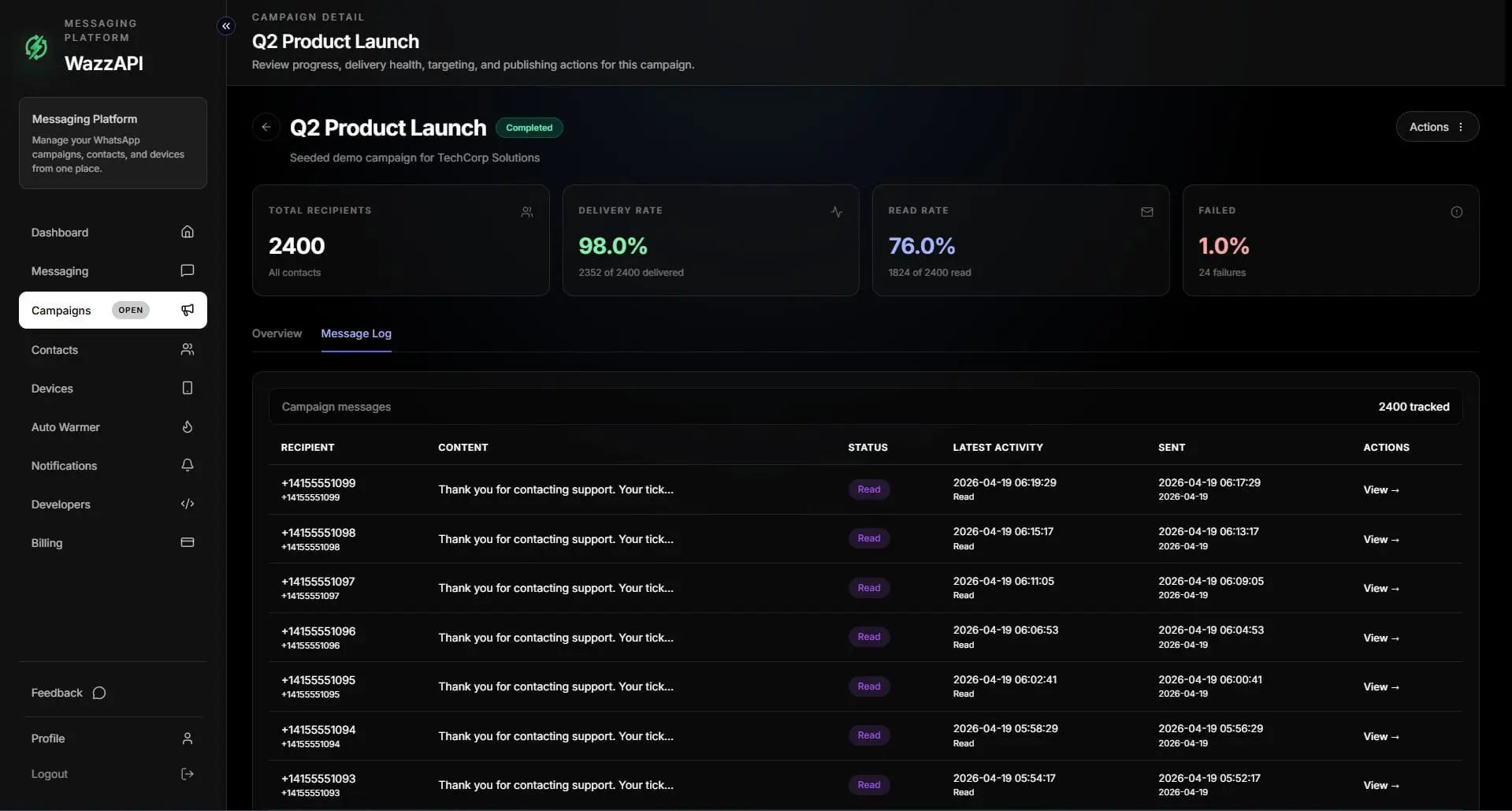 Screenshot 3 of WazzAPI
