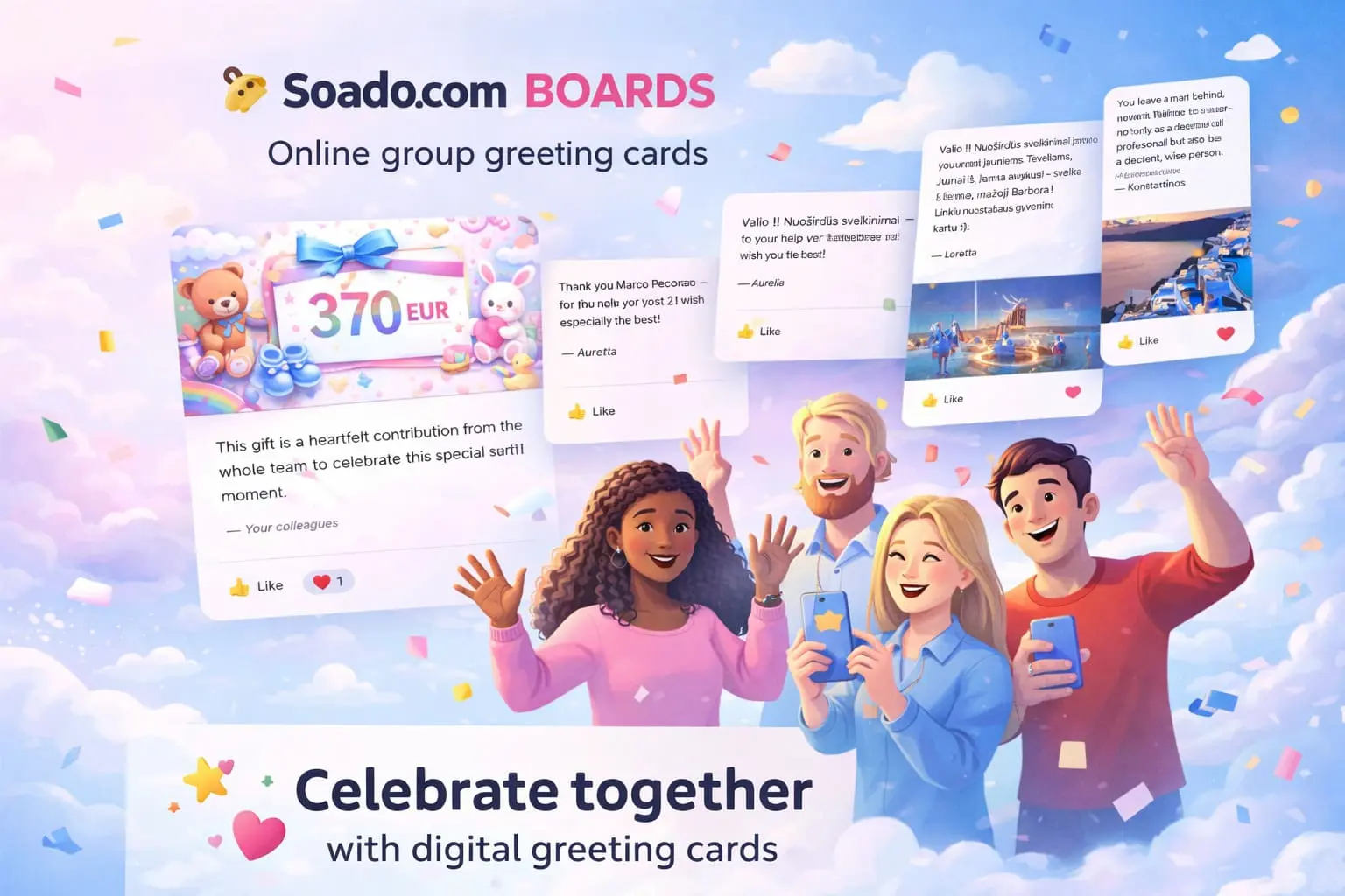 Screenshot 1 of Soado Greetings Boards
