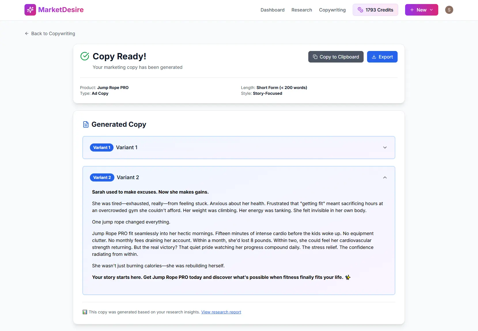 Screenshot 5 of MarketDesire - AI Market Research