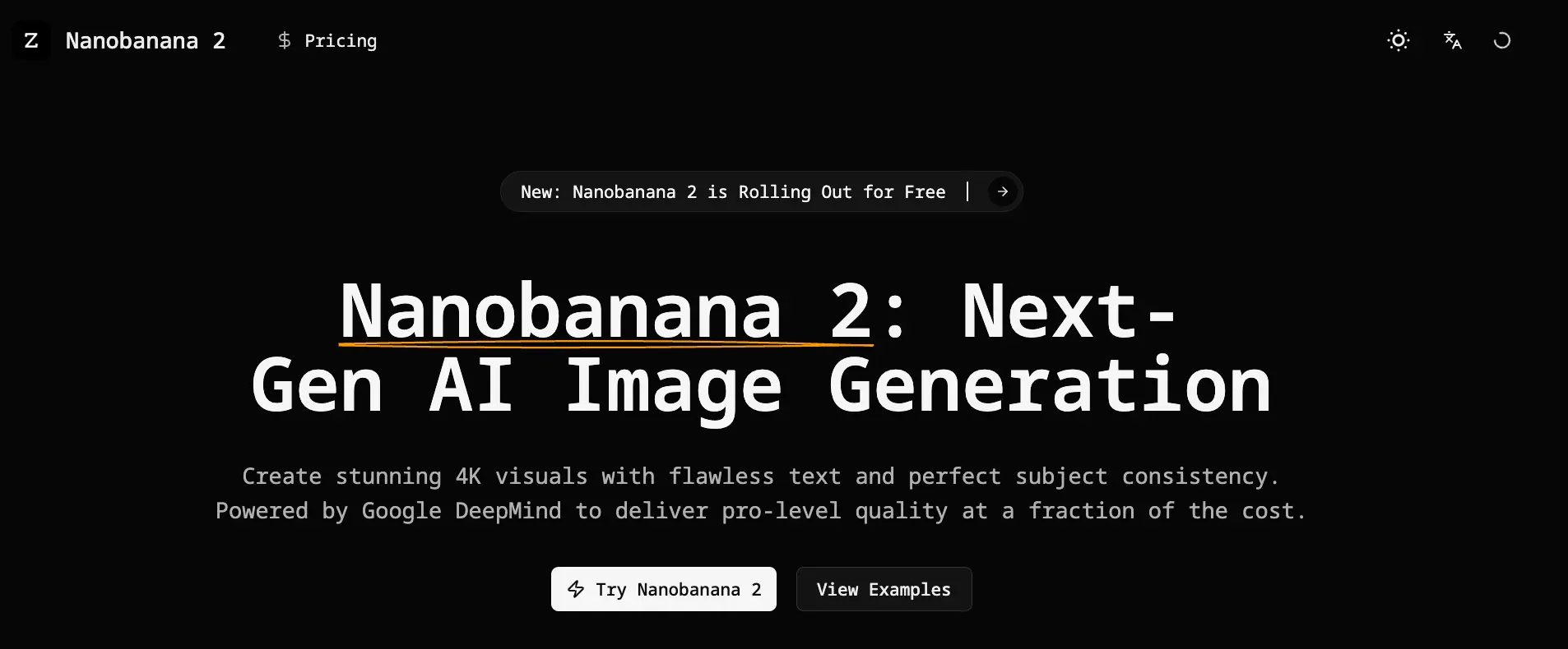 Screenshot 1 of Nanobanana 2
