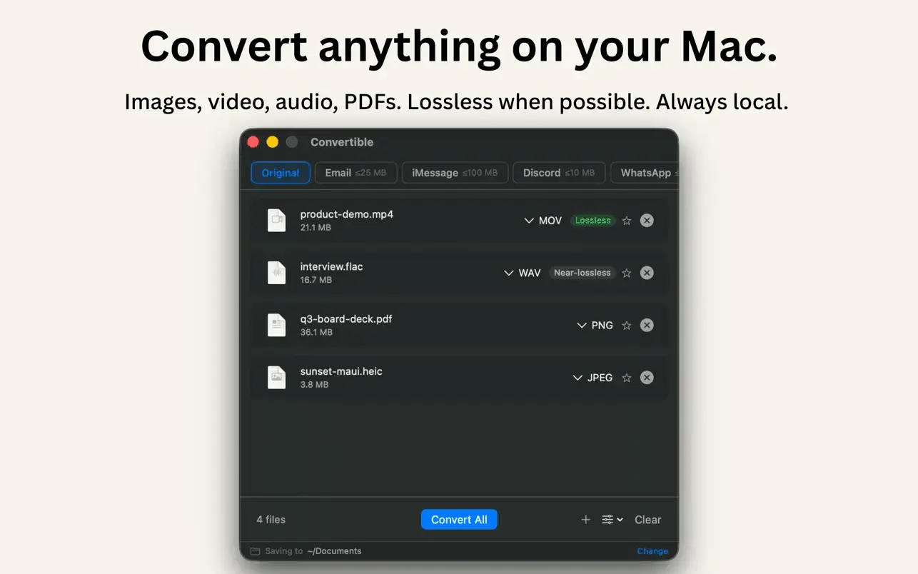 Screenshot 1 of Convertible