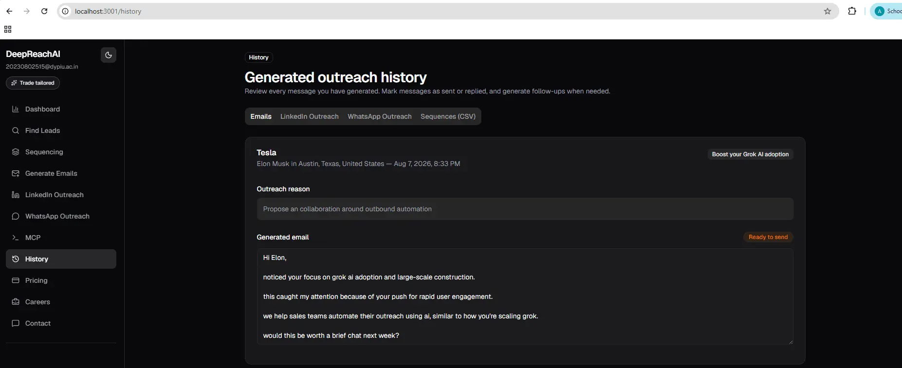 Screenshot 5 of DeepReachAI