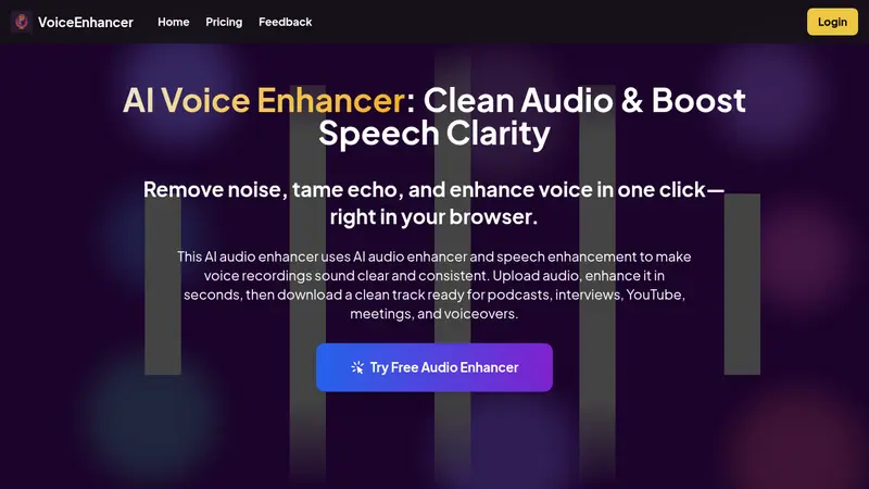 Screenshot 1 of Free AI Voice Enhancer Online