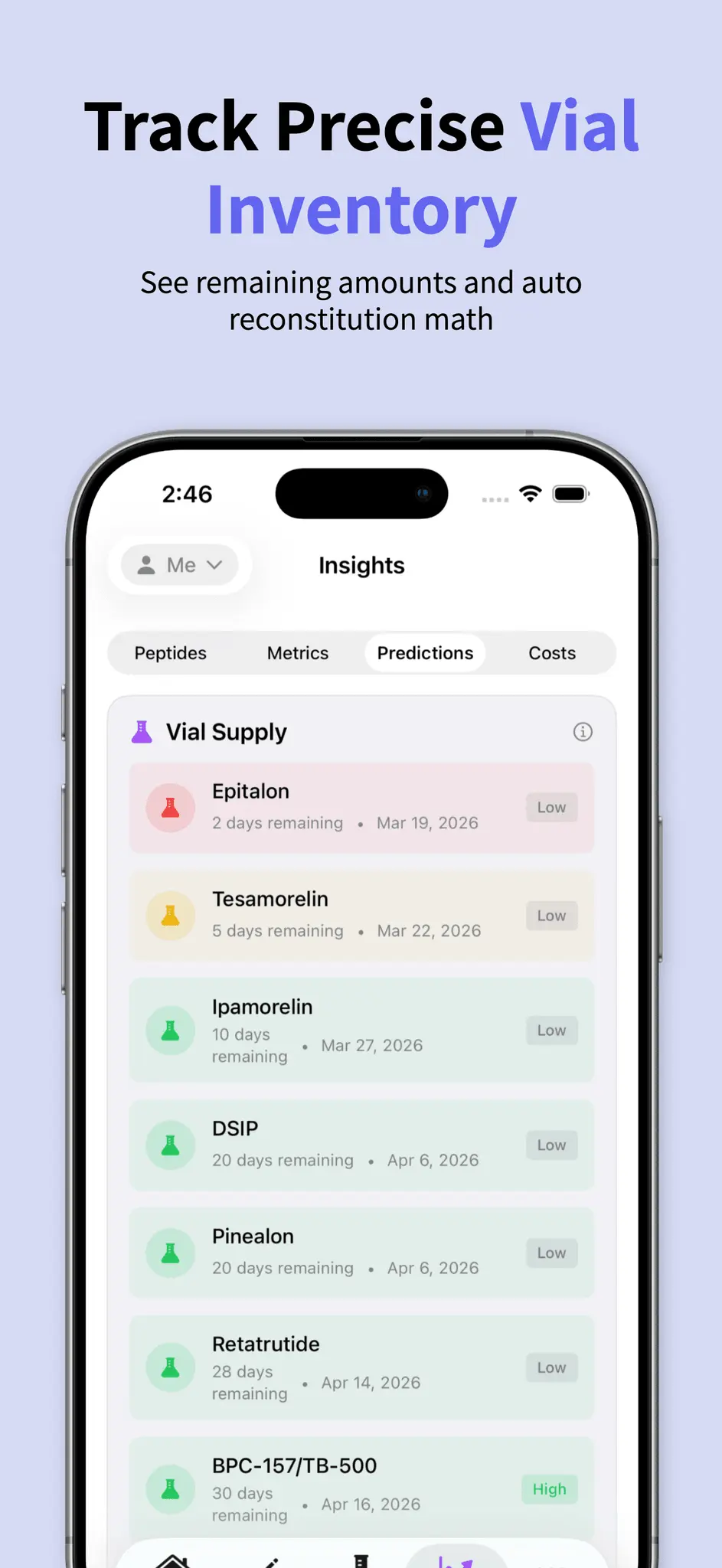 Screenshot 3 of VeriPep Tracker