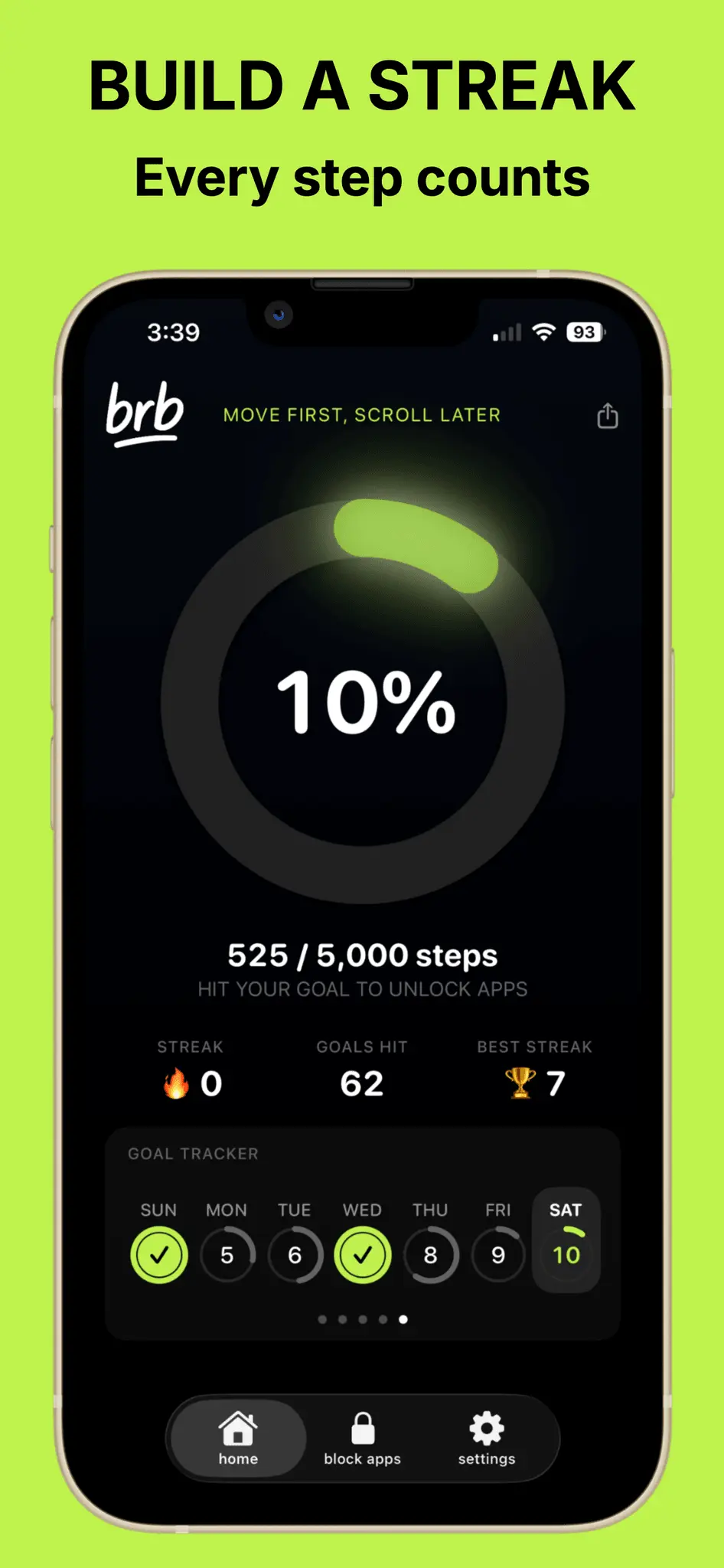 Screenshot 2 of brb: Walk to Unlock Apps