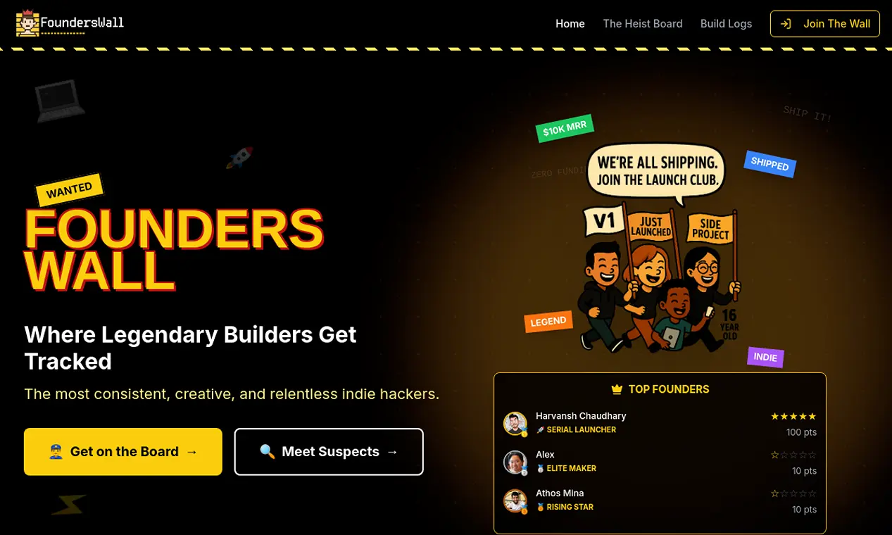 Screenshot 1 of FoundersWall