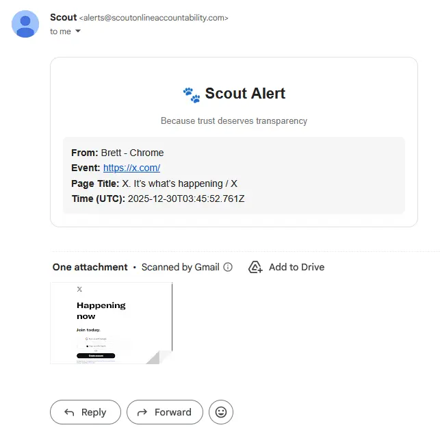 Screenshot 3 of Scout - Online Accountability