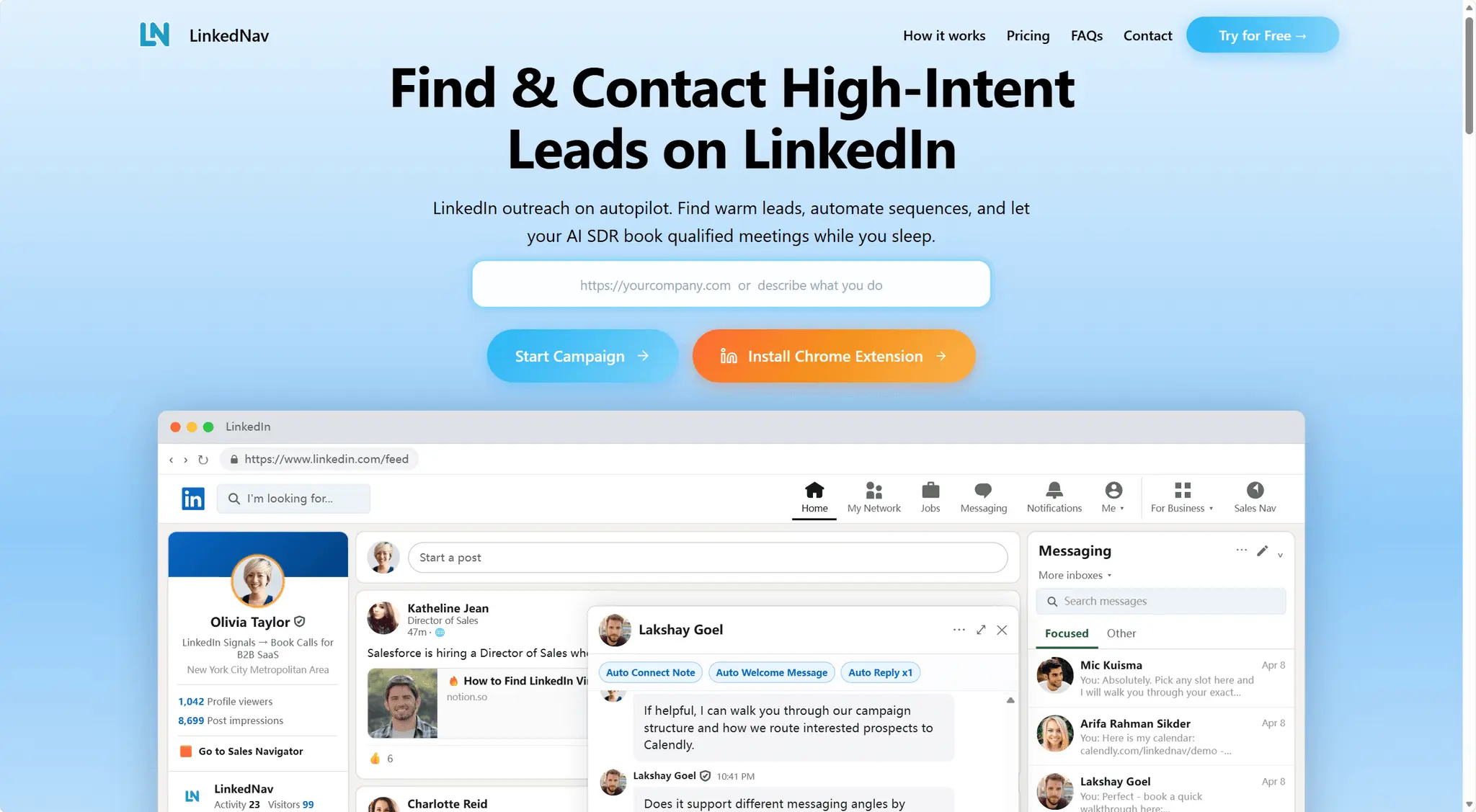 Screenshot 1 of LinkedNav