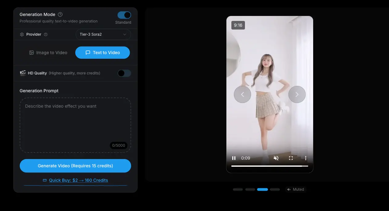 Screenshot 1 of Sora2 Video Generator