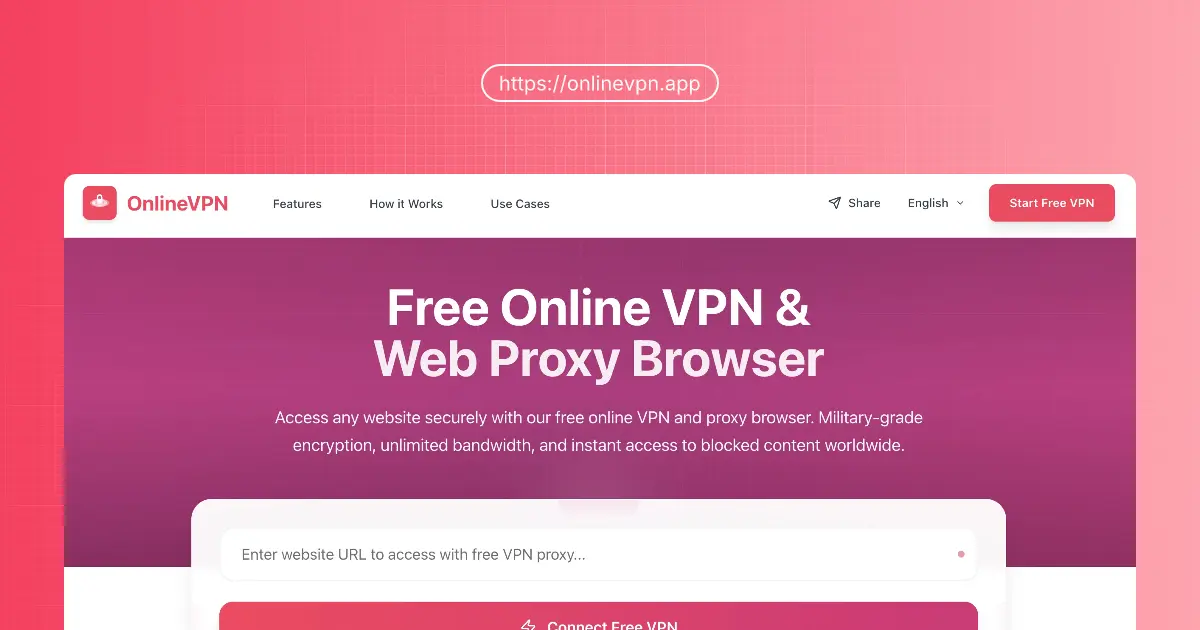 Screenshot 1 of OnlineVPN Proxy Browser