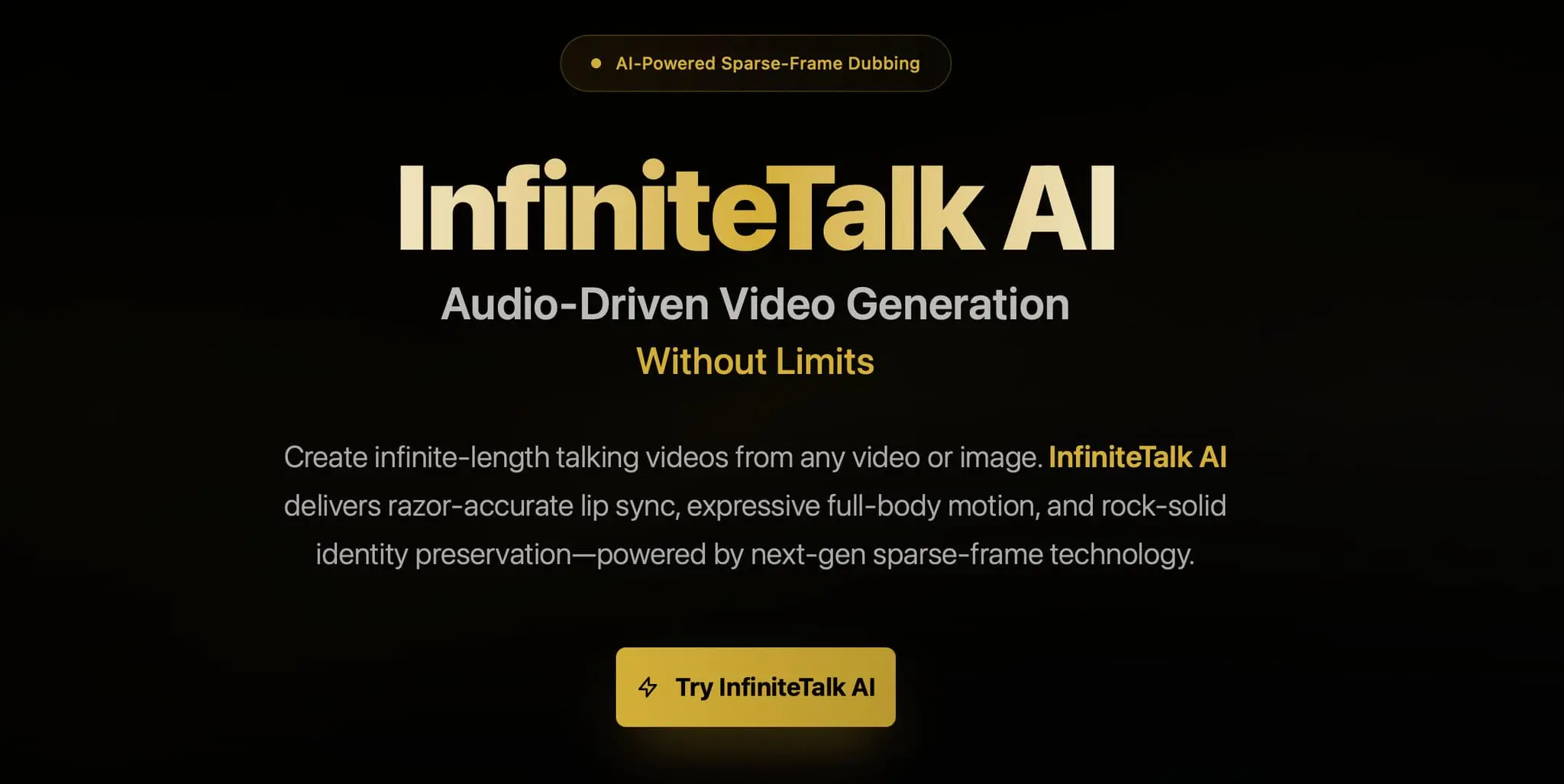 Screenshot 2 of InfiniteTalk AI | Sparse-Frame Dubbing