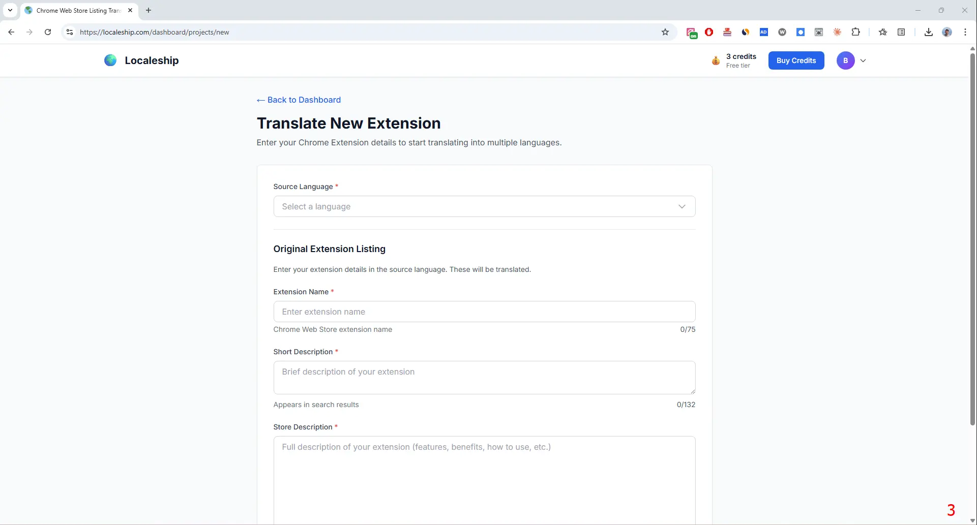 Screenshot 4 of Chrome Web Store Listing Translator