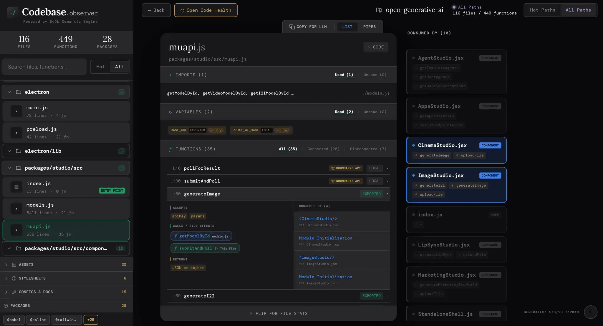 Screenshot 2 of Codebase.Observer