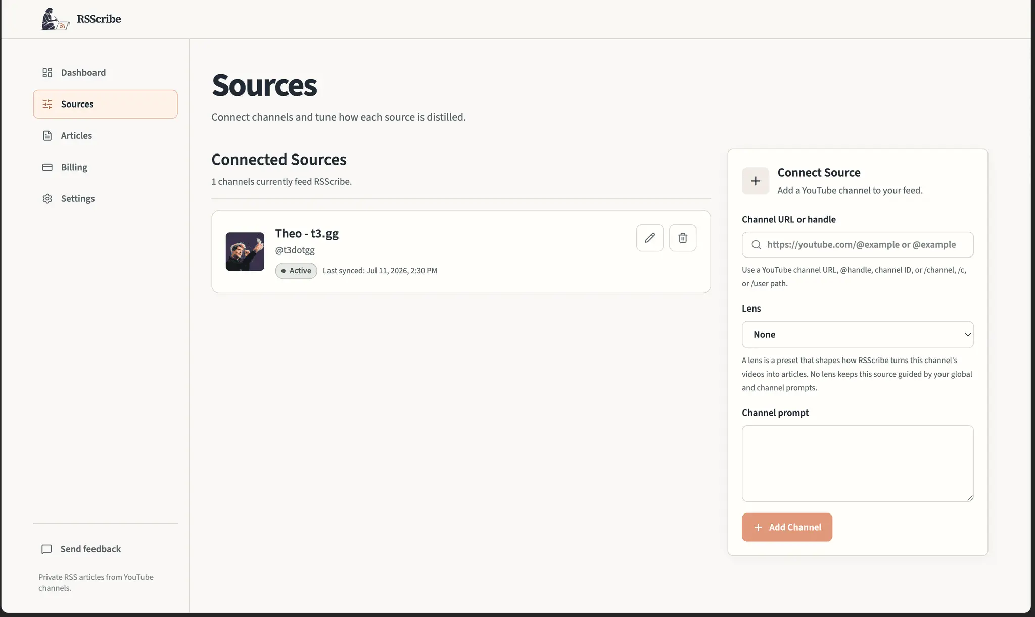 Screenshot 2 of RSScribe