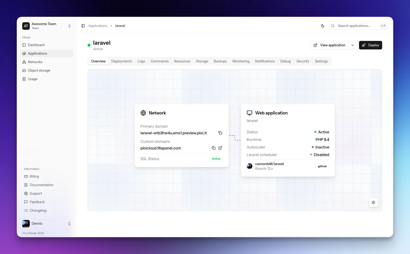 Screenshot 2 of Ploi Cloud