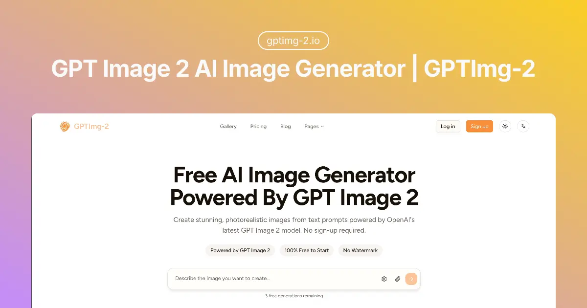 Screenshot 1 of GPT Image 2 AI Image Generator