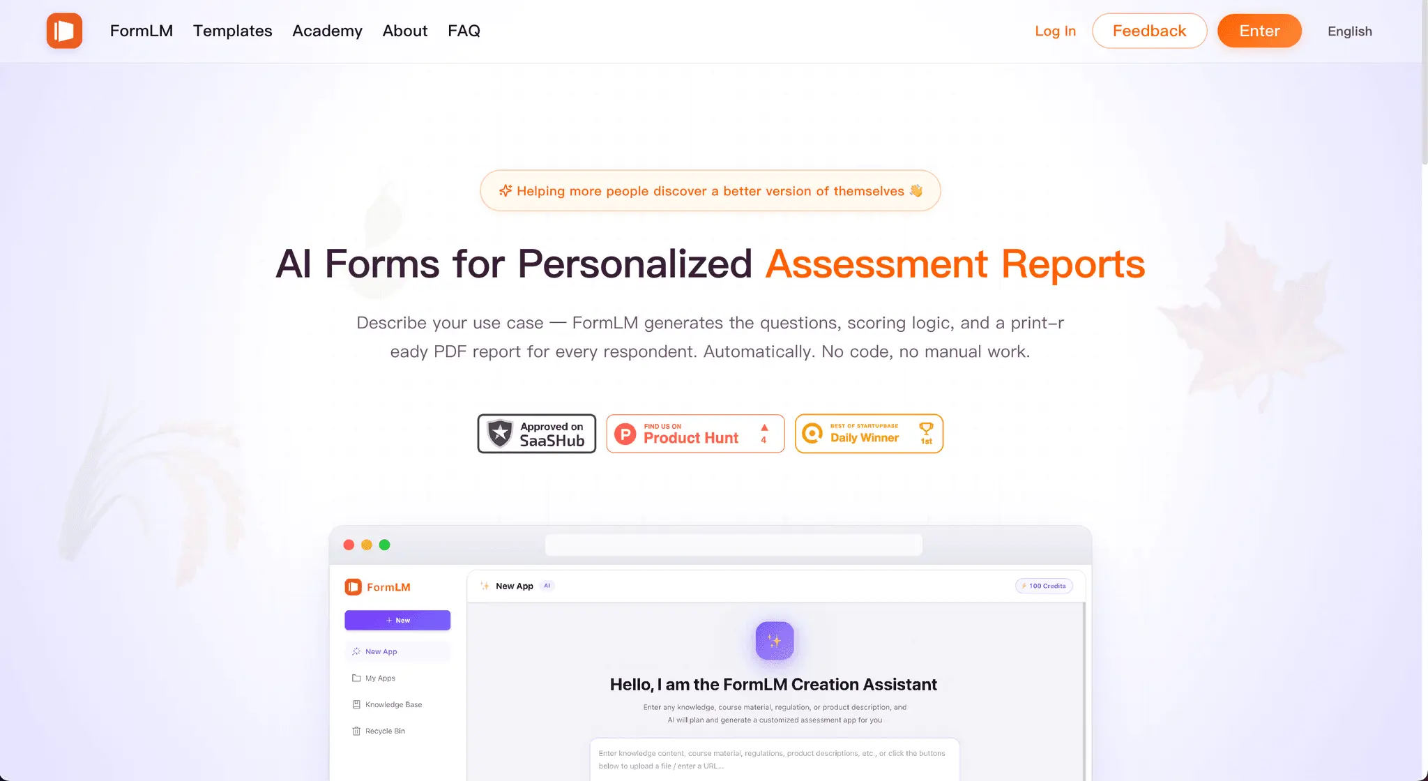 Screenshot 1 of FormLM