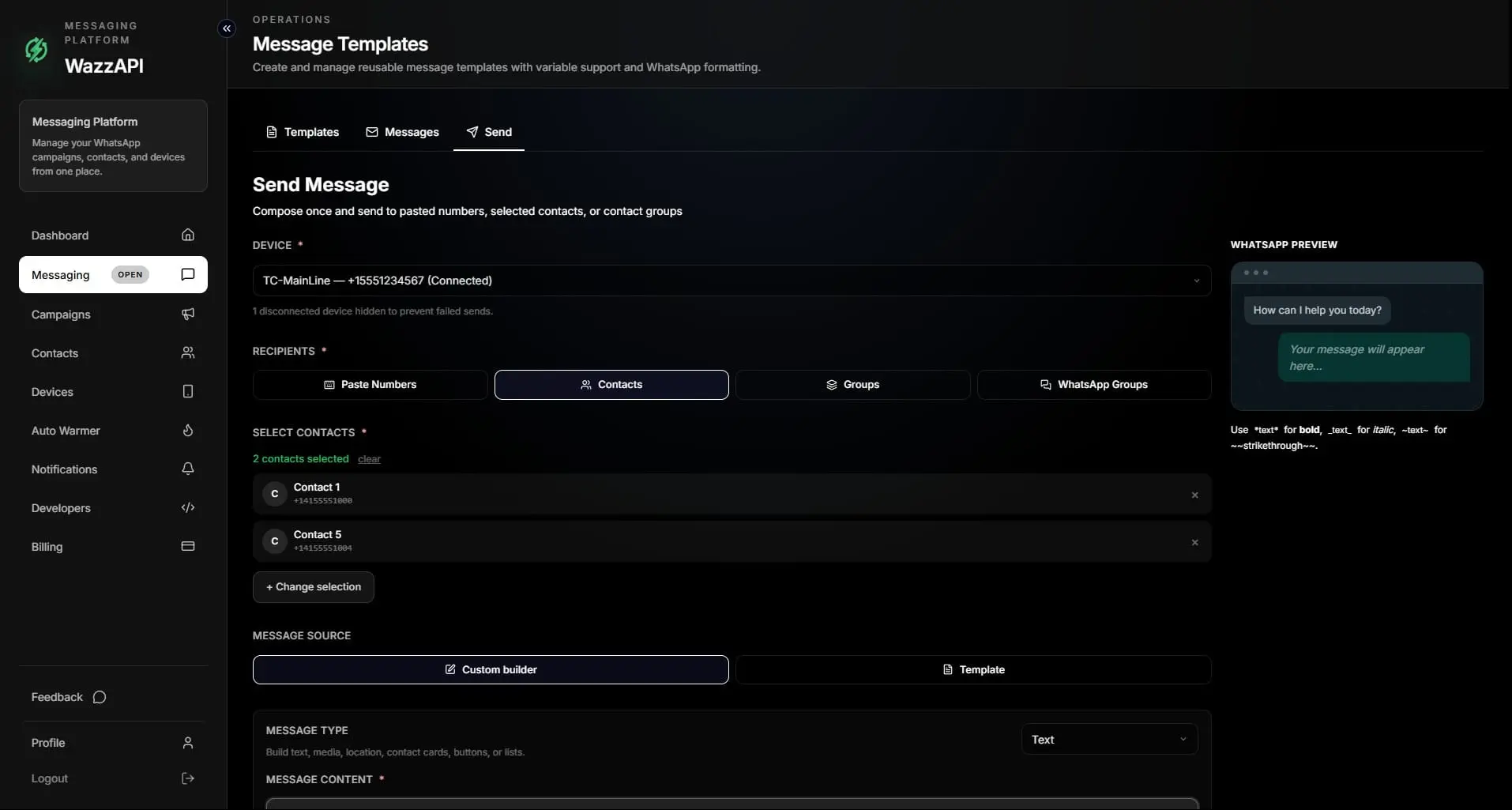 Screenshot 4 of WazzAPI