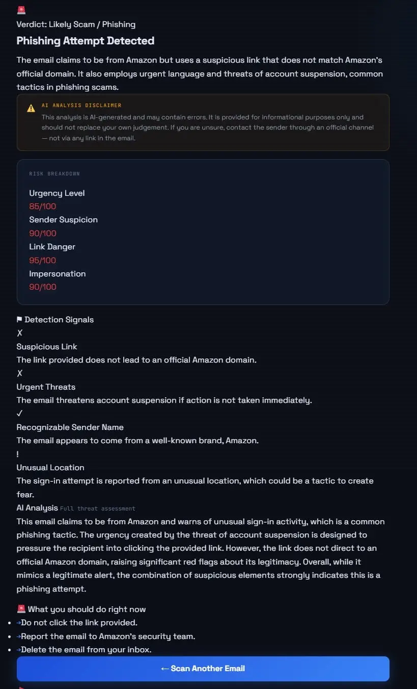Screenshot 2 of ScanTheSender