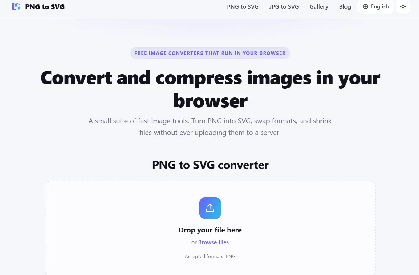 Screenshot 1 of PNG to SVG Converter