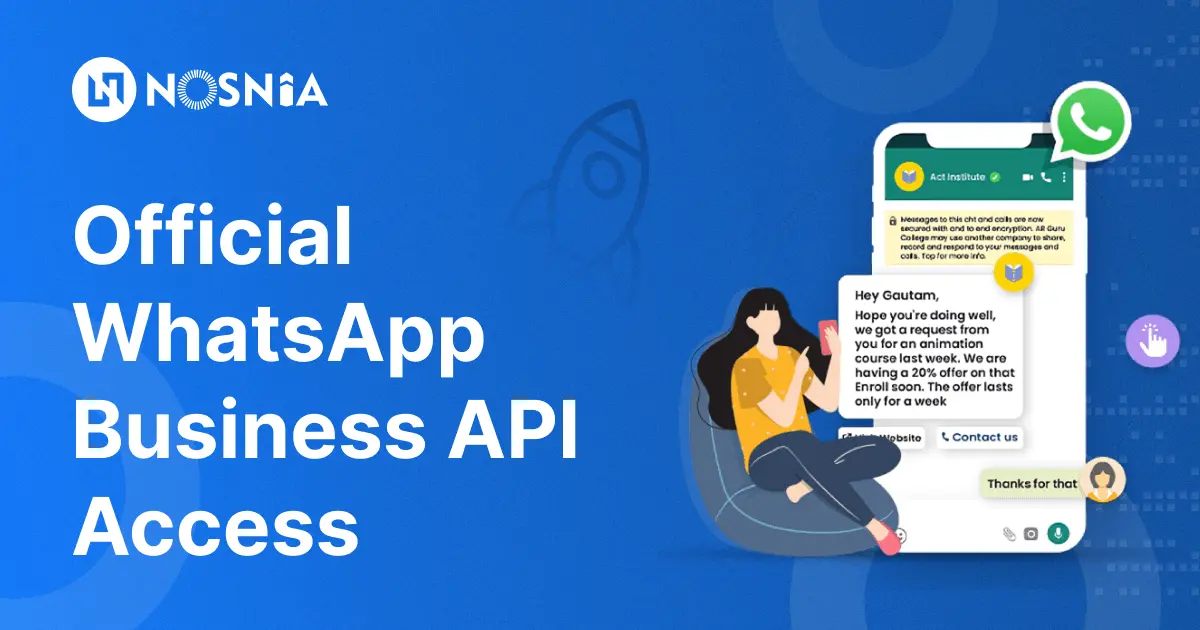 Screenshot 1 of Nosnia.ai – Advanced WhatsApp Business A