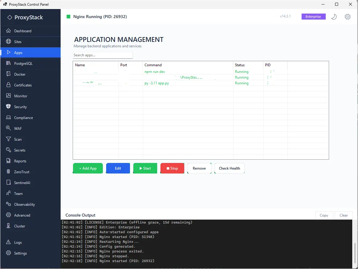 Screenshot 3 of ProxyStack + SentinelAI
