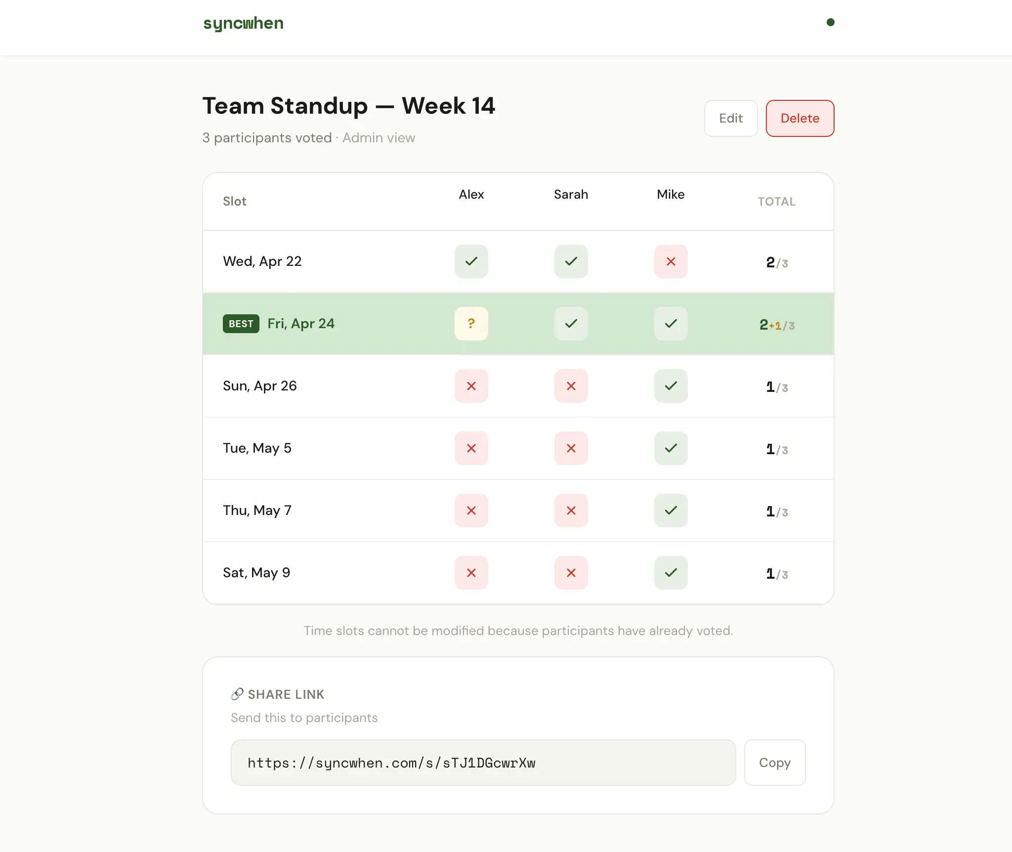 Screenshot 1 of SyncWhen