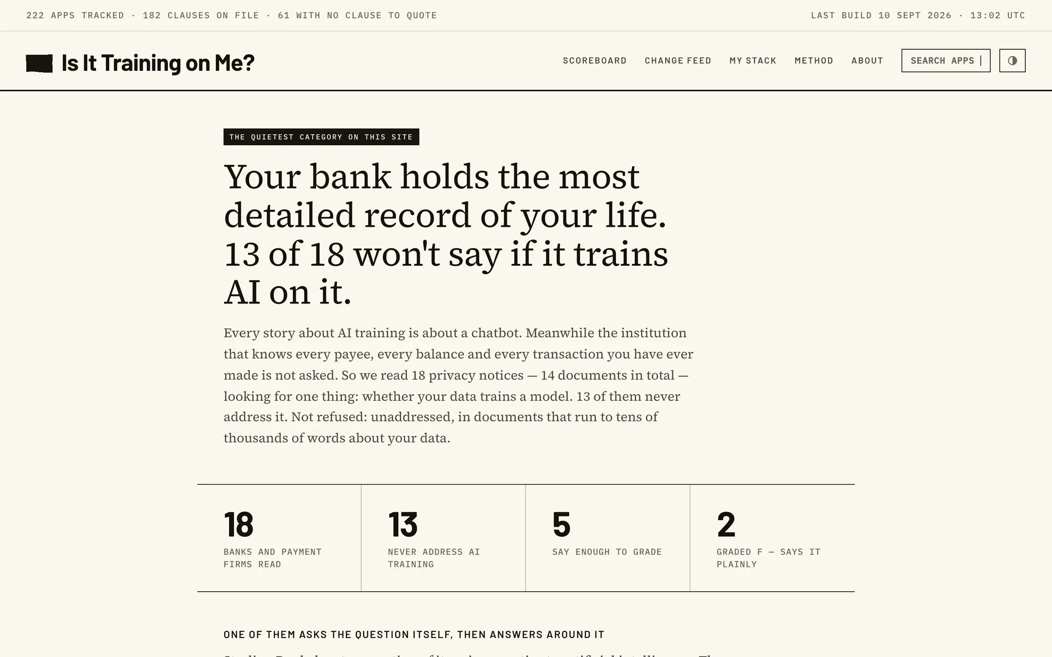Screenshot 5 of Is It Training on Me?