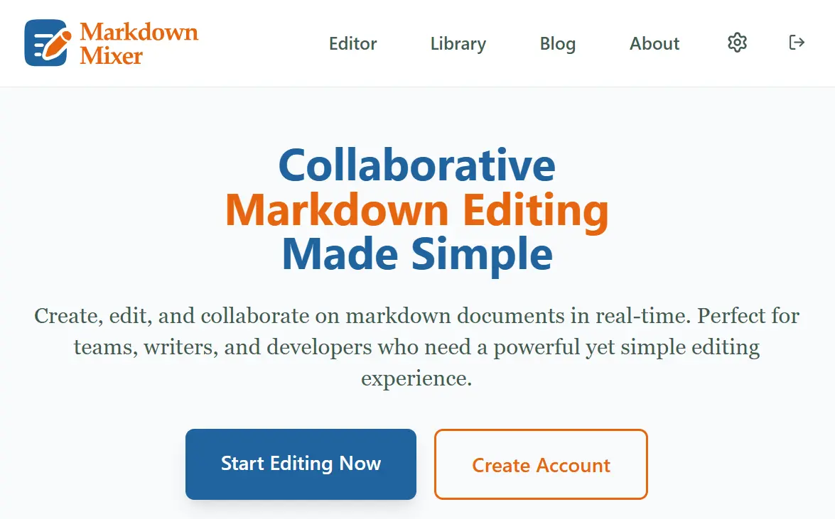 Screenshot 2 of https://markdownmixer.com/