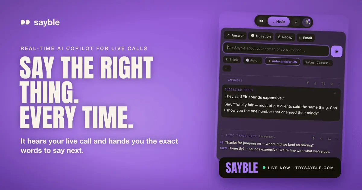 Screenshot 1 of Sayble