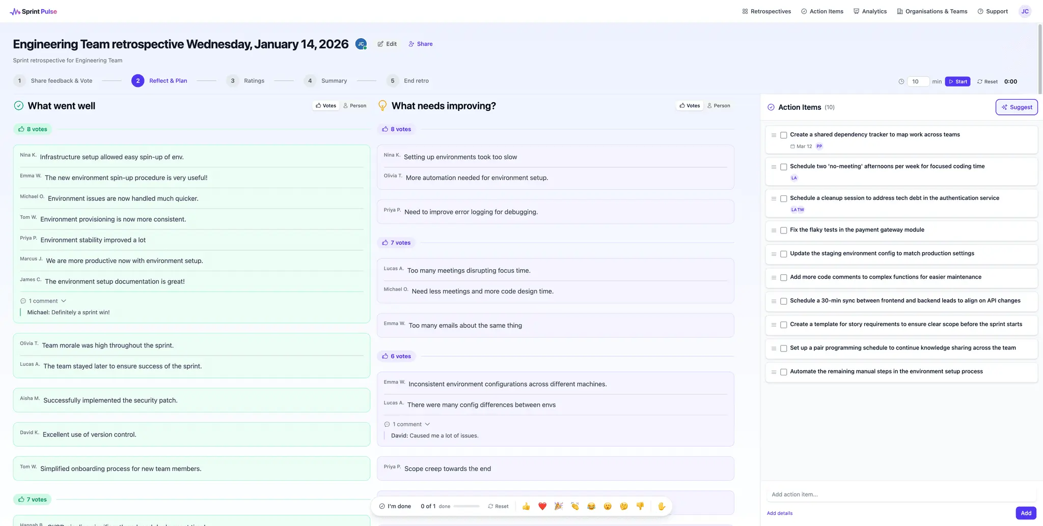 Screenshot 1 of SprintPulse