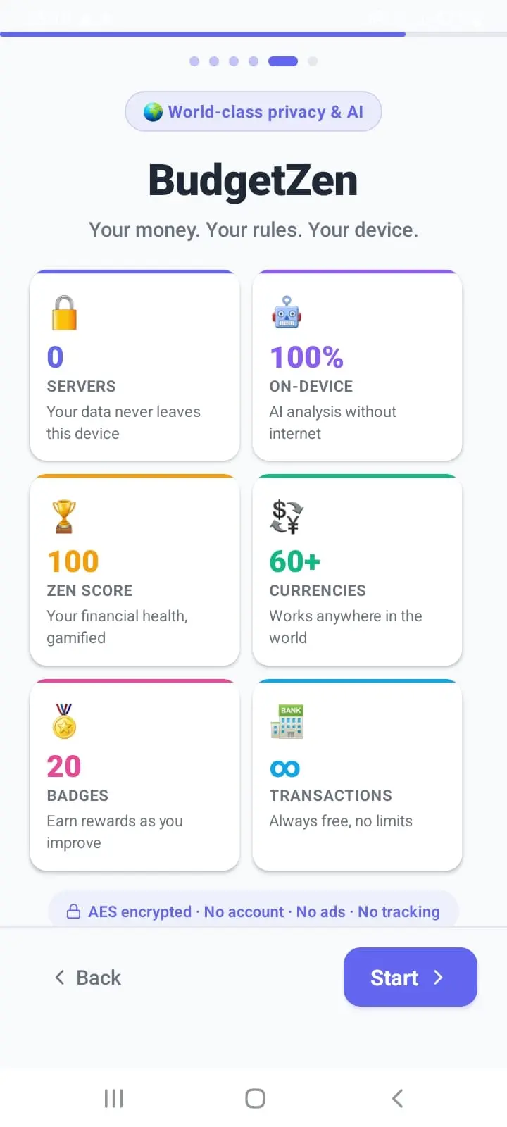 Screenshot 1 of BudgetZen