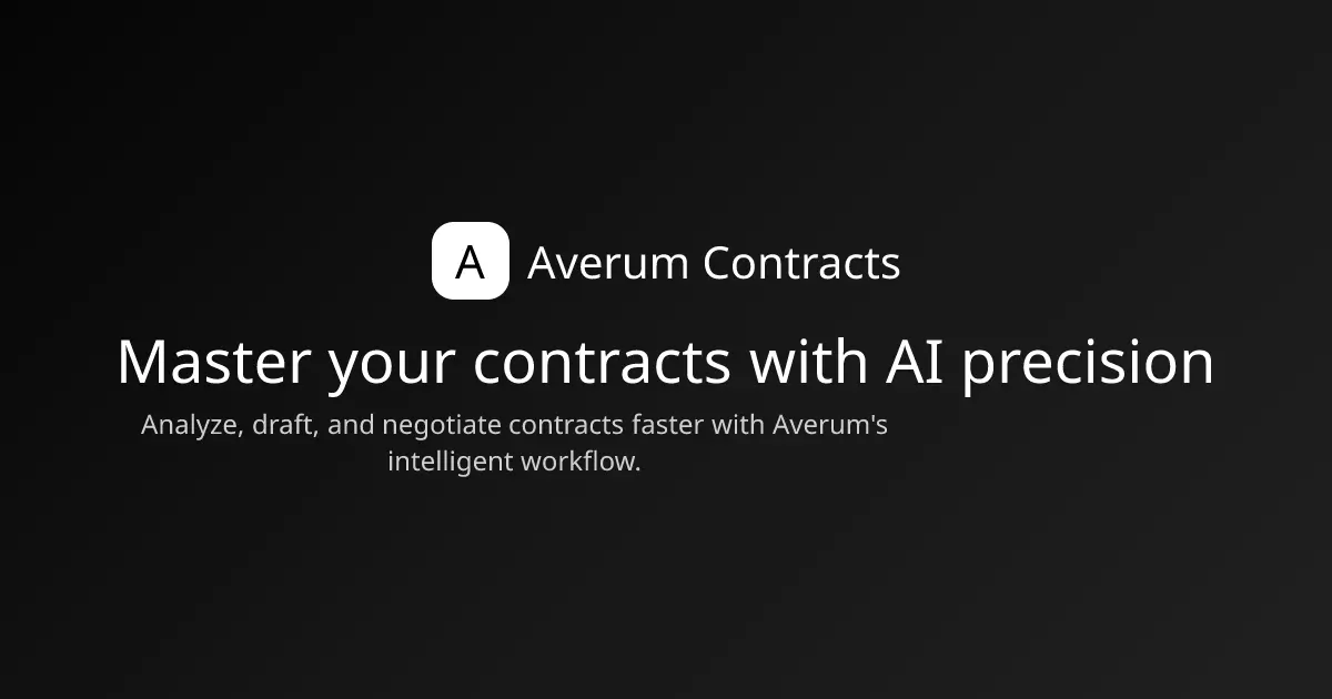 Screenshot 1 of Averum Contracts | AI-Powered Contract