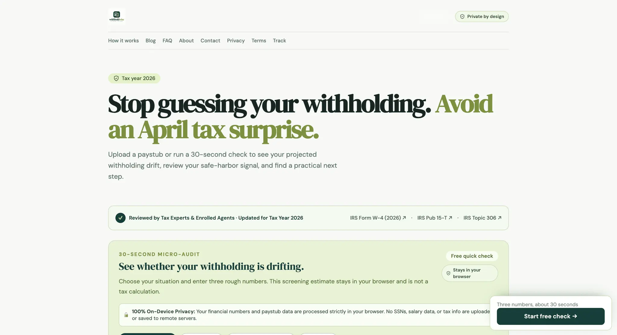 Screenshot 2 of Withholdwise