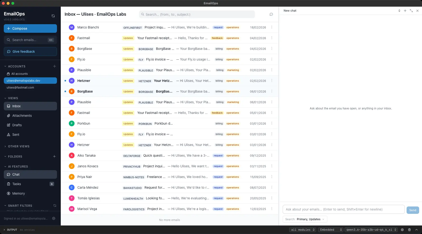 Screenshot 2 of EmailOps