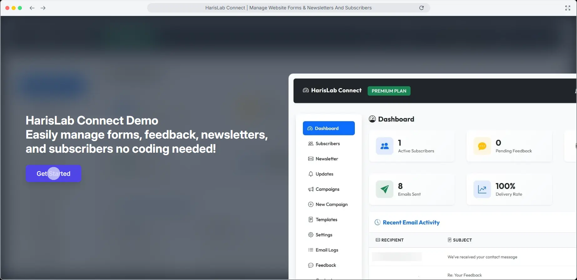 Screenshot 1 of HarisLab Connect