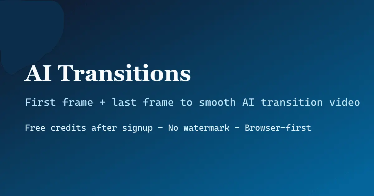 Screenshot 1 of AI Transitions