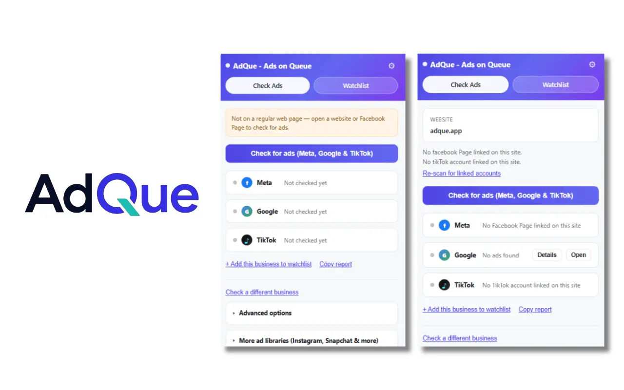 Screenshot 1 of AdQue