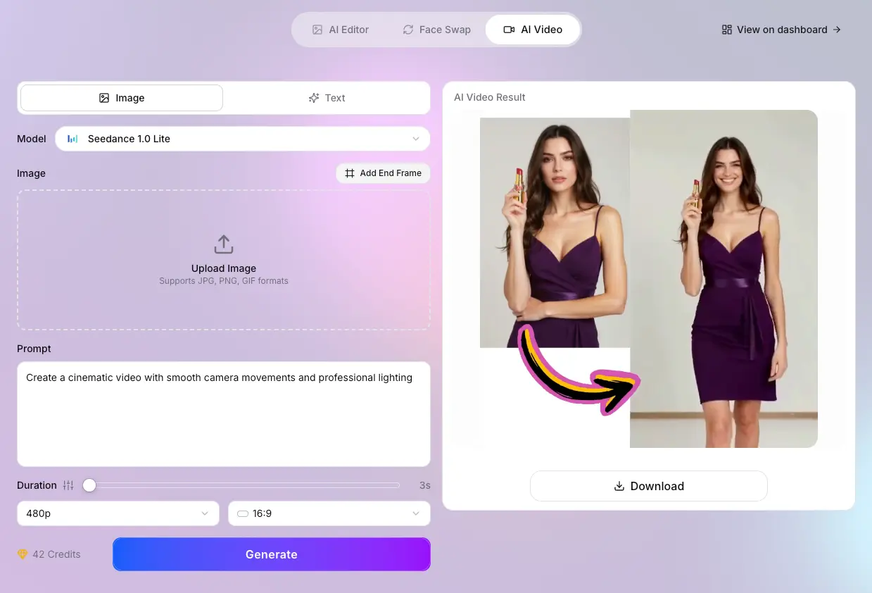 Screenshot 2 of AI Image Editor