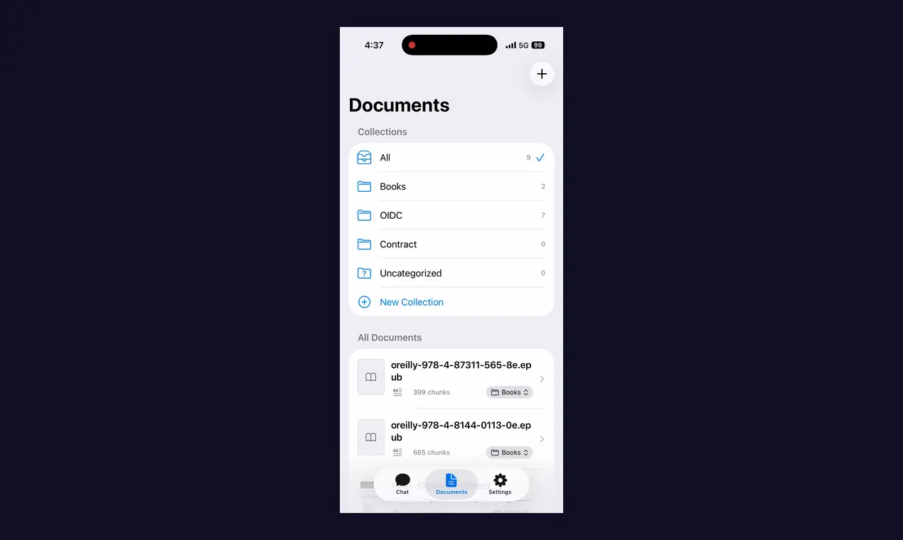 Screenshot 2 of LocalRAG!